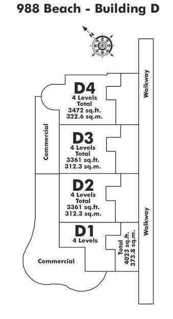 402 1010 BEACH AVENUE, Vancouver, BC Floor Plate