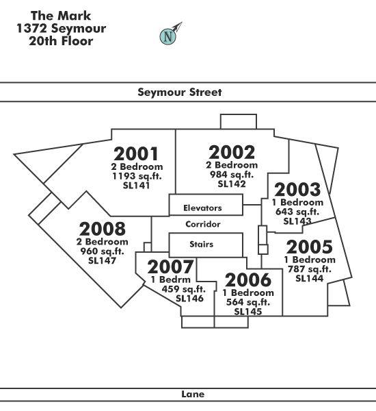 2003 1372 SEYMOUR STREET, Vancouver, BC Floor Plate