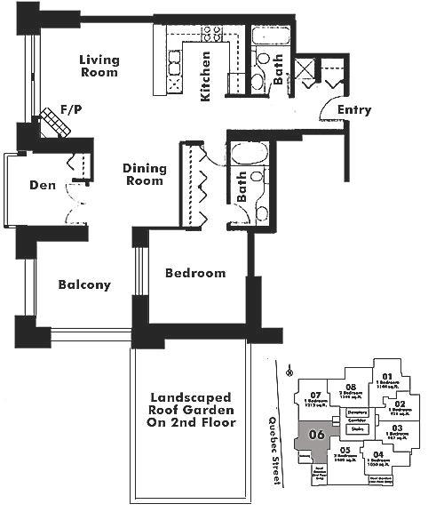 406 1128 QUEBEC STREET, Vancouver, BC Floor Plan