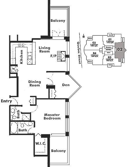 2402 1128 QUEBEC STREET, Vancouver, BC Floor Plan