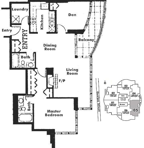 805 1188 QUEBEC STREET, Vancouver, BC Floor Plan