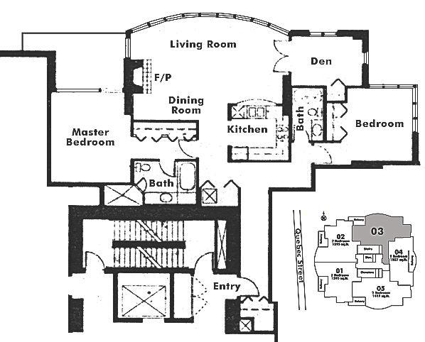 1703 1188 QUEBEC STREET, Vancouver, BC Floor Plan