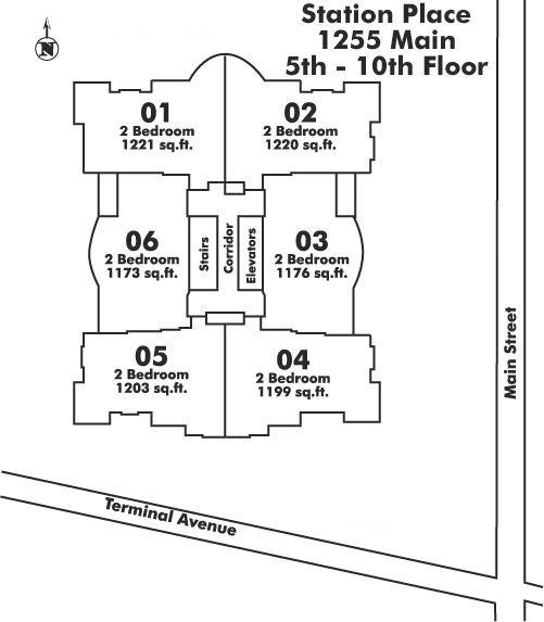 501 1255 MAIN STREET, Vancouver, BC Floor Plate