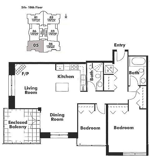 605 1255 MAIN STREET, Vancouver, BC Floor Plan