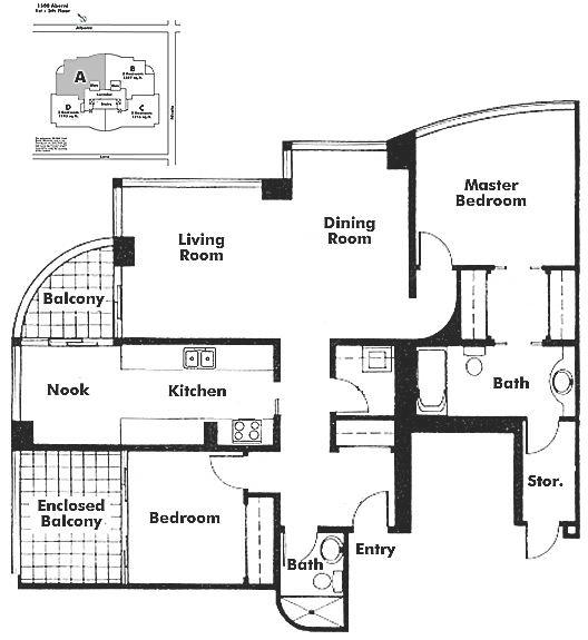 3A-1500 Alberni Street, Vancouver, BC Floor Plan