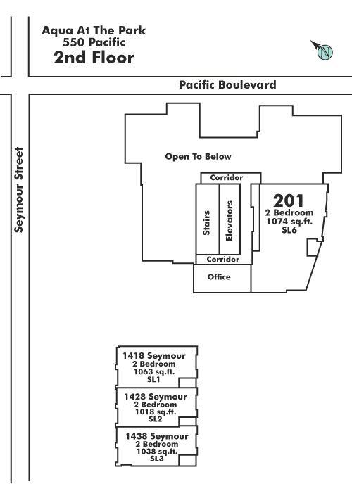 201 550 PACIFIC STREET, Vancouver, BC Floor Plate