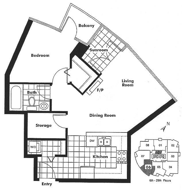 2406 1155 Seymour Street, Vancouver, BC Floor Plan