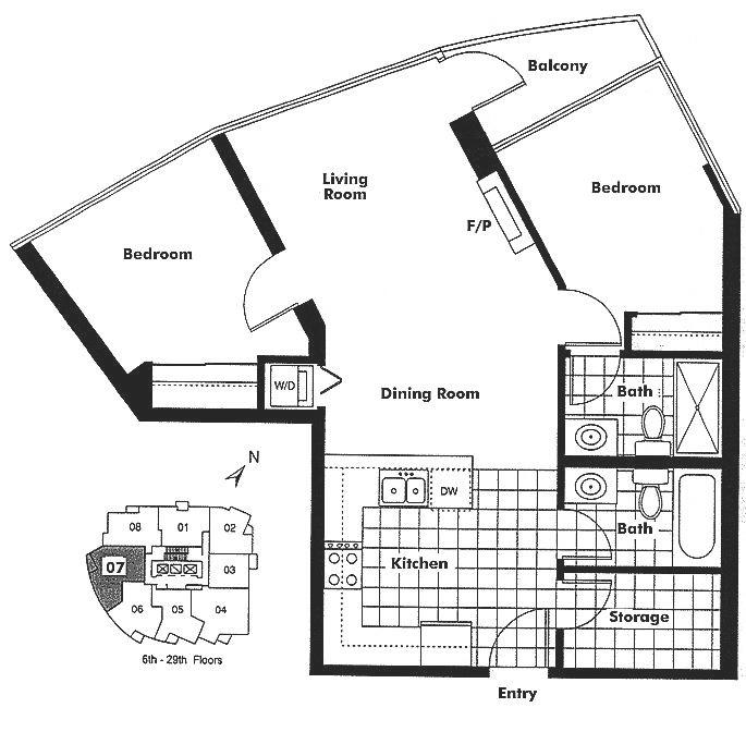 807 1199 SEYMOUR STREET, Vancouver, BC Floor Plan