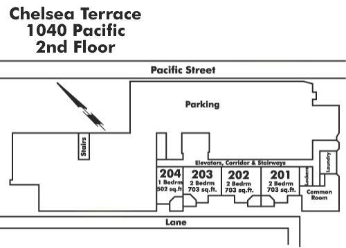 202 1040 PACIFIC STREET, Vancouver, BC Floor Plate