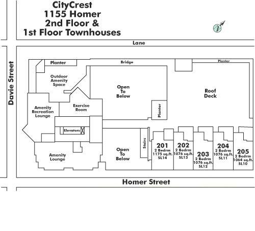 202 1155 HOMER STREET, Vancouver, BC Floor Plate