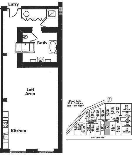 314 55 E CORDOVA STREET, Vancouver, BC Floor Plan