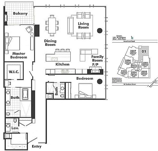 4401 1011 W CORDOVA STREET, Vancouver, BC Floor Plan