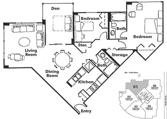 801 1388 HOMER STREET, Vancouver, BC Floor Plan