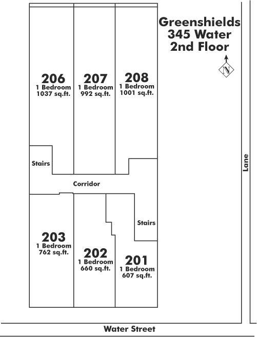 206 345 WATER STREET, Vancouver, BC Floor Plate