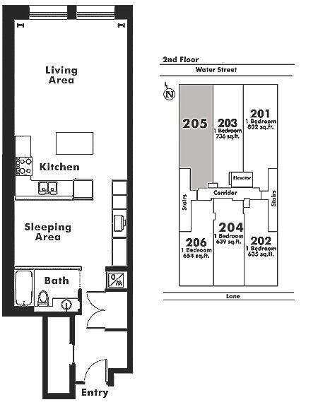 205 310 WATER STREET, Vancouver, BC Floor Plan